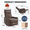 GDFStudio Briar Modern 360° Swivel Upholstered Heat Massage Manual Recliner with Rocker - 2 of 4