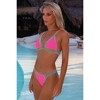 Moda Minx 'Hot Pink' Bohemian Bay Nirvana Triangle Bikini Top - 2 of 4