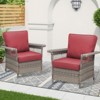 Buenhomino Outdoor Patio All-Weather Wicker Furniture Set - 2 of 4