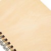 Paper Junkie 8 Pack Wooden Cover Notebook, Spiral Bound Unruled Plain 20 Sheets (4.5 x 5.8 In) - 4 of 4