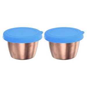 Unique Bargains Silicone Stainless Steel Leak-proof Airtight Food Storage Container - 1 of 4