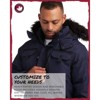 CANADA WEATHER GEAR Men's Parka - Heavyweight Ripstop Insulated ThermaFoil Lined Puffer Winter Jacket for Men (M-XXL) - 4 of 4