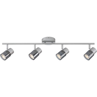 Pro Track 4-Light Silver LED Track Fixture For Ceiling or Wall