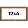 PosterPalooza | Panoramic Textured Gold Picture Frame - UV Acrylic, Foam Board Backing, Hanging Hardware - 3 of 4