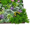 Modern Home 20" Square Vertical Hanging Artificial Succulent Wall Art - Wall Mount 3D Garden Greenery - 4 of 4