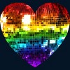 Adult Design By Humans Rainbow Disco Ball Heart By melvillesTank Top - 2 of 2