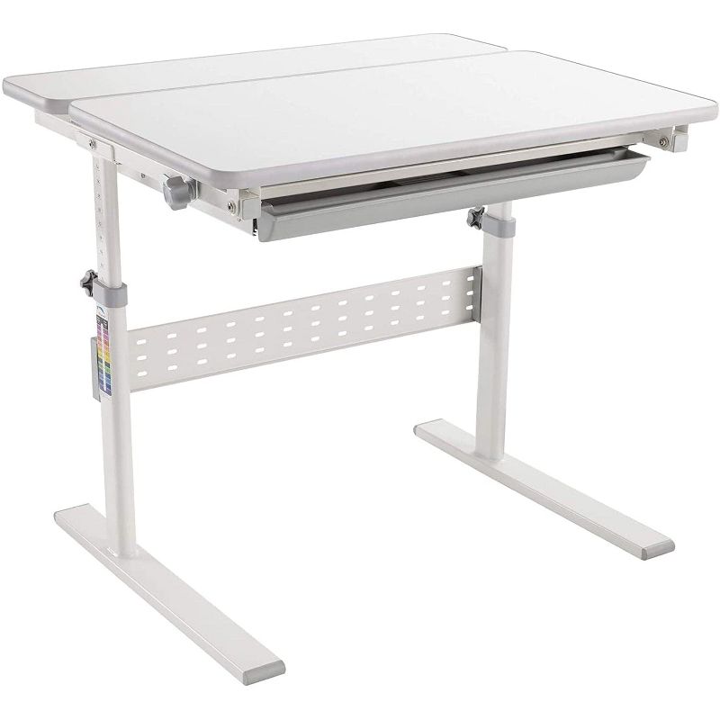 Mount-It! Height Adjustable Desk for Kids, Children's Workstation with Tilting Desktop and Drawer For Storage, Writing, Drawing, Reading & Studying, 1 of 11