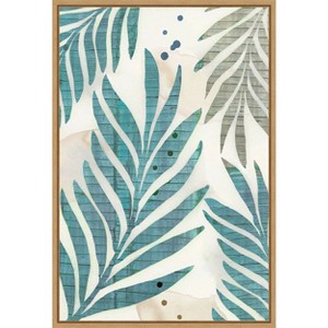 Amanti Art Limewash Palm III by Flora Kouta Framed Canvas Wall Art - 1 of 4