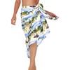HAPPY BAY Women's Summer Beach Bikini Wraps Sarong Cover up Wrap Bathing suit Swimsuit Cover Ups for Swimwear Women One Size Blue, Tree - 3 of 4