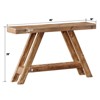 SMARTSTANDARD 46 in. x 10 in. x 28 in. Solid Wood Console Table - 4 of 4