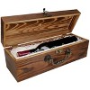 WE Games Wooden Storage Box, Walnut Stained Burnt Wood Finish - 3 of 4