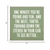 Slickblue Funny Aging Quote Wall Sign – “Turn Down Stereo to See” – Rustic 7x7 Wood Decor, Color Options - 3 of 3