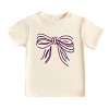 The Juniper Shop Patriotic Layered Bow Toddler Short Sleeve Tee - 2 of 4