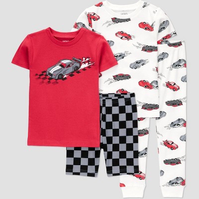 Carter's Just One You® Toddler Boys' 4pc Cotton Snug Fit Pajama Set