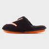 dluxe by dearfoams Kids Seasonal Scuff Skeleton Slippers - Black - 4 of 4