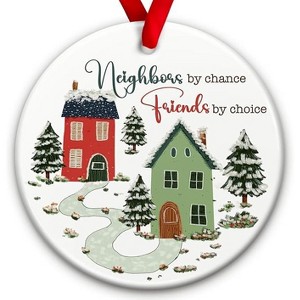 Lomsoe Neighbor Christmas Ornament 2025 for Women Men Friends Neighbor Xmas Gift for Christmas Tree Christmas Decor Christmas Gift - 1 of 4