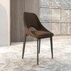 LeisureMod Amalfi Modern Dining Chair, Upholstered Fabric Seat with Metal Legs, Comfortable Accent Seating for Kitchen, Dining Room, or Office - 2 of 4