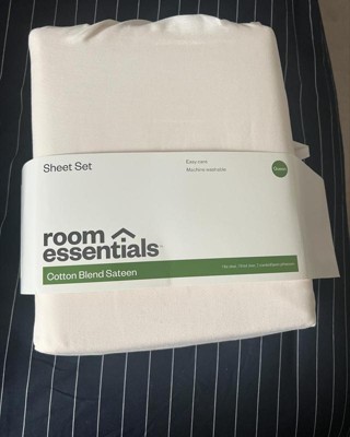 Cotton Blend Sateen Sheet Set - Room Essentials™ : Target