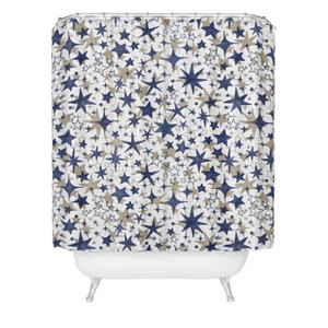 Deny Designs 69"x72" Marta Barragan Camarasa Starry Sky of Stars Shower Curtain: Polyester, Woven, Machine Washable - 1 of 3