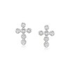 Ross-Simons 0.20 ct. t.w. Bezel-Set Diamond Jewelry Set: Cross Earrings and Pendant Necklace in Sterling Silver - 4 of 4