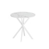 31.5'' Round Dining Table, Modern Leisure Table With Removable Tabletop And Metal Cross Legs For Living Room - 4 of 4
