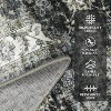 Vintage Rug Distressed Retro Oriental Washable Non-Slip TPR Backing Low Pile Thin Foldable Soft Non-Shedding Nursery - 3 of 4