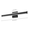Rennnsan Arluvia 23"W Hardwired Linear Modern LED Dimmable Wall Sconce in Black - 3 of 4