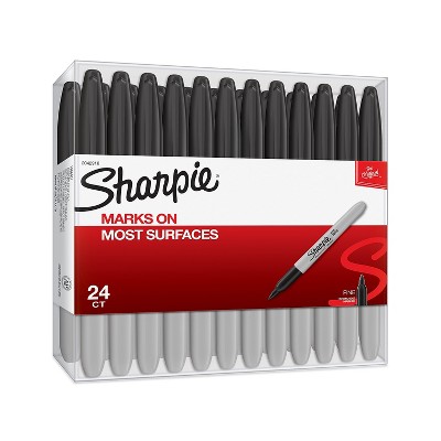 Sharpie Permanent Markers Fine Tip Black 24/Pack (2042918)