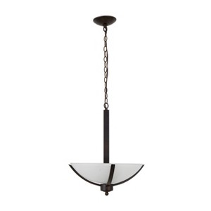 Yosemite Home Decor 107-3B-16AWCF Alta Peak Collection Three Light Bowl Chandelier, Coffee, 66 Piece, 21" H x 16" W x 16" D - 1 of 4