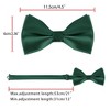 Allegra K Men's Business Causal Matching Pocket Squares Pre-Tied Bow Tie Sets - 3 of 4