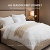 SEVOBAL Quilts Solid Color Oversized Duvet Cover Set Duvet Insert Quilted Comforters All Season Duvet Down Alternative Bedding, White, 104"*90"*1" - 4 of 4