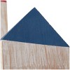 Set of 2 Wood Light House White Washed Wall with Red and Blue Accents - Olivia & May: Nautical Floating Shelves, No Assembly Required - 4 of 4