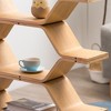 Honeycomb Bookshelf, Modular Bookshelf, Wall-Mounted Bookshelf, Shelving Unit, Suitable For Living Room, Study, Bedroom - 3 of 4