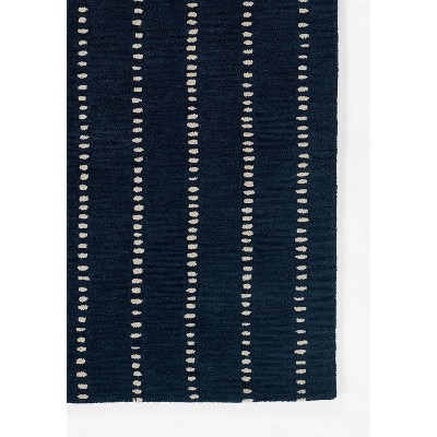 Simba Hand-Tufted Navy Wool Rectangular Rug - 3'6" x 5'6"