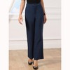INSPIRE CHIC Women's High Waisted Business Work Casual Straight Wide Leg Suit Pants - 4 of 4
