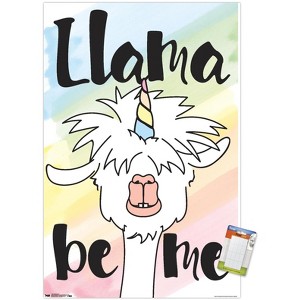 Trends International Inspiring Llama - Llama be me Unframed Wall Poster Prints - 1 of 4