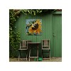 Cottage Garden West of The Wind Hello Sunshine Yellow, Blue, Green 24 x 24 Inch Waterproof Gallery Wrapped Canvas, Outdoor Garden, Yard, Patio All - 2 of 2