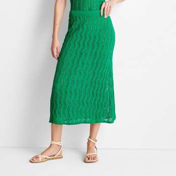Women's Open Stitch Sweater Maxi Skirt - Future Collective™ with Jenee Naylor