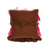 Bacati - Lady Bugs Pink/Choc Throw Pillow - 2 of 4