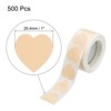 Unique Bargains Self-Adhesive Heart Decoration Sticker for Envelope Wedding 500 Pcs - 2 of 4