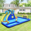 Infans Inflatable Water Jumping House, 6-in-1 Bounce Castle w/ Water Sprayers & Slide, Water Play Center Island Bouncer for Wet & Dry w/735W Blower - 3 of 4