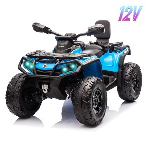 Jojoka 12V Kids Ride-On ATV, 2 Seater Electric Car with Remote Control, 4x200W Motors, Music, Lights, Power Wheels for Kids Ages 2-6 - 1 of 4