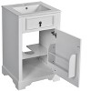 Chery Life 20" Bathroom Vanity with Ceramic Sink, Soft Close Door, Adjustable Shelf, Ideal for Small Bathrooms - 3 of 4