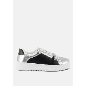 Nemo Contrasting Metallic Faux Leather Women Sneakers - 1 of 4
