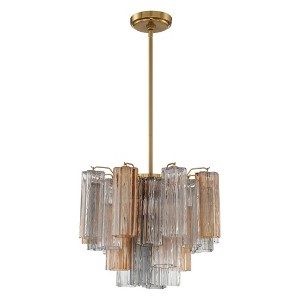 Crystorama Lighting Addis 4 - Light Chandelier in  Aged Brass - 1 of 4