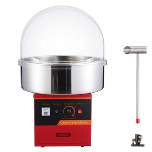 VEVOR Electric Cotton Candy Machine, 1000W Candy Floss Maker, Commercial Cotton Candy Machine with Cover, Stainless Steel Bowl, Sugar Scoop, Drawer - 1 of 4