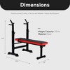 BalanceFrom Fitness Heavy Duty Steel Multifunctional Adjustable Foldable Workout Station with Olympic Bench, and Squat Rack - 4 of 4