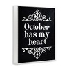 Stupell Industries Black October Has My Heart Framed Giclee Art - 2 of 4