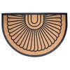BirdRock Home 24 x 36 Half Round Doormat - tan, black - 3 of 4