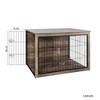 Akoasm Wooden Dog Crate Furniture With Double Doors Indoor - 4 of 4